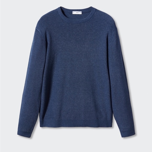 Mango Men’s Structured Cotton Sweater - Picture 7 of 11